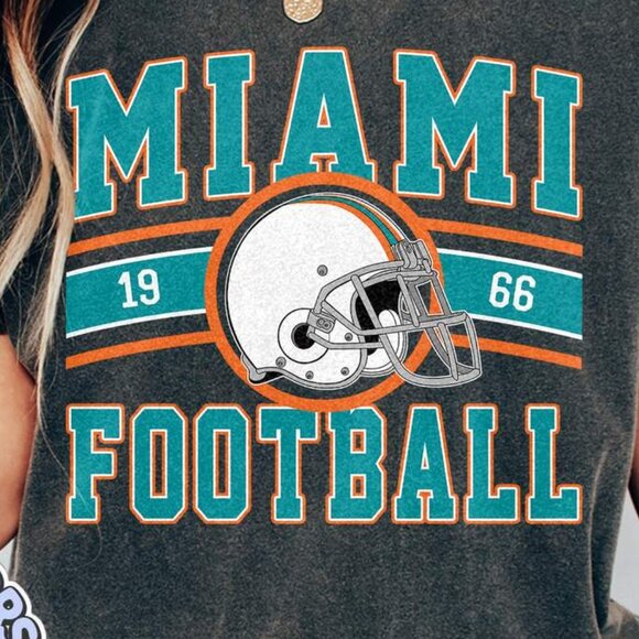 Miami Football Classic-Inspired Comfort Colors T-Shirt 166 - Picture 2 of 5